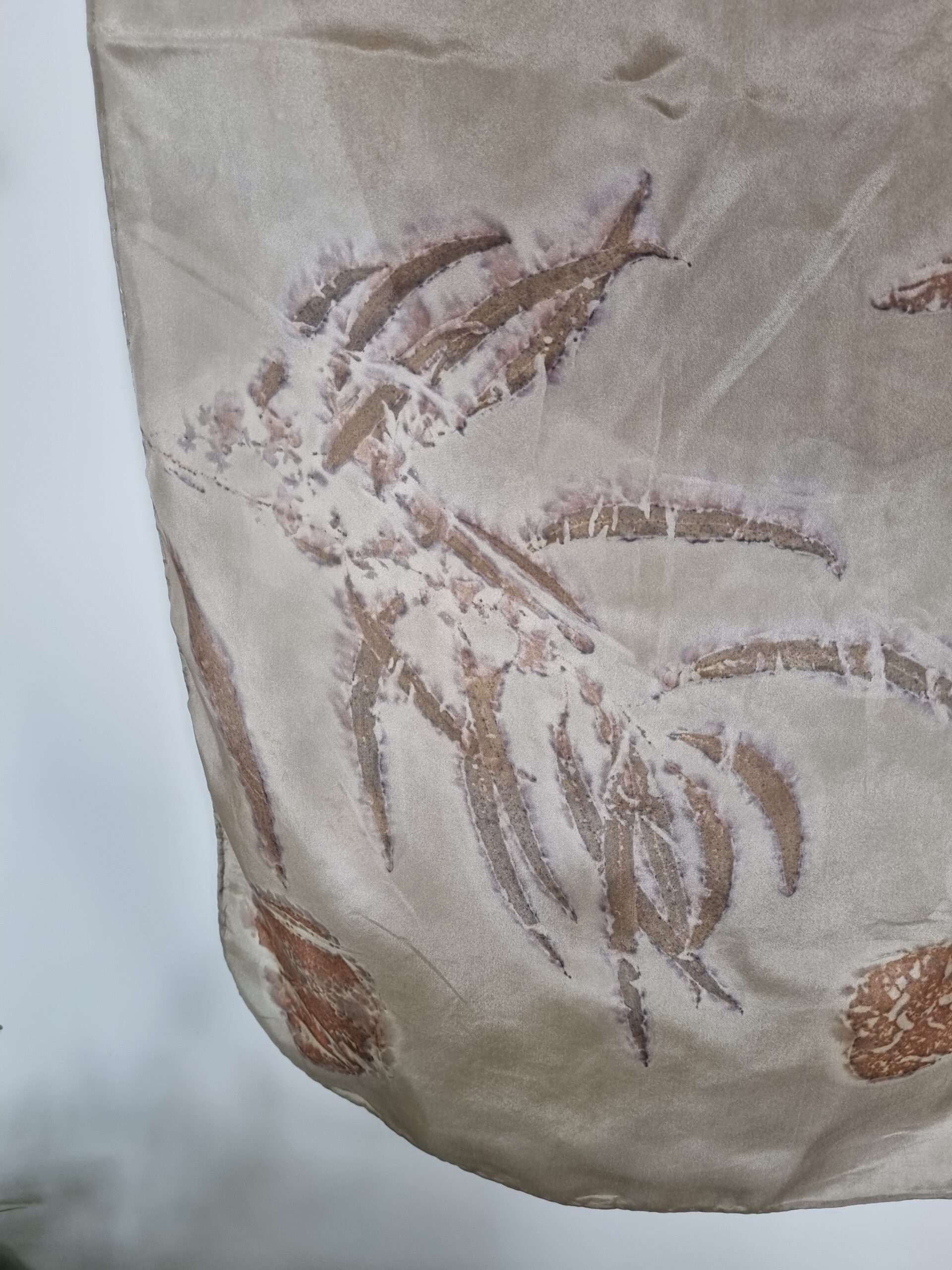 Silk Scarf - Leaf Whisper - Image 4