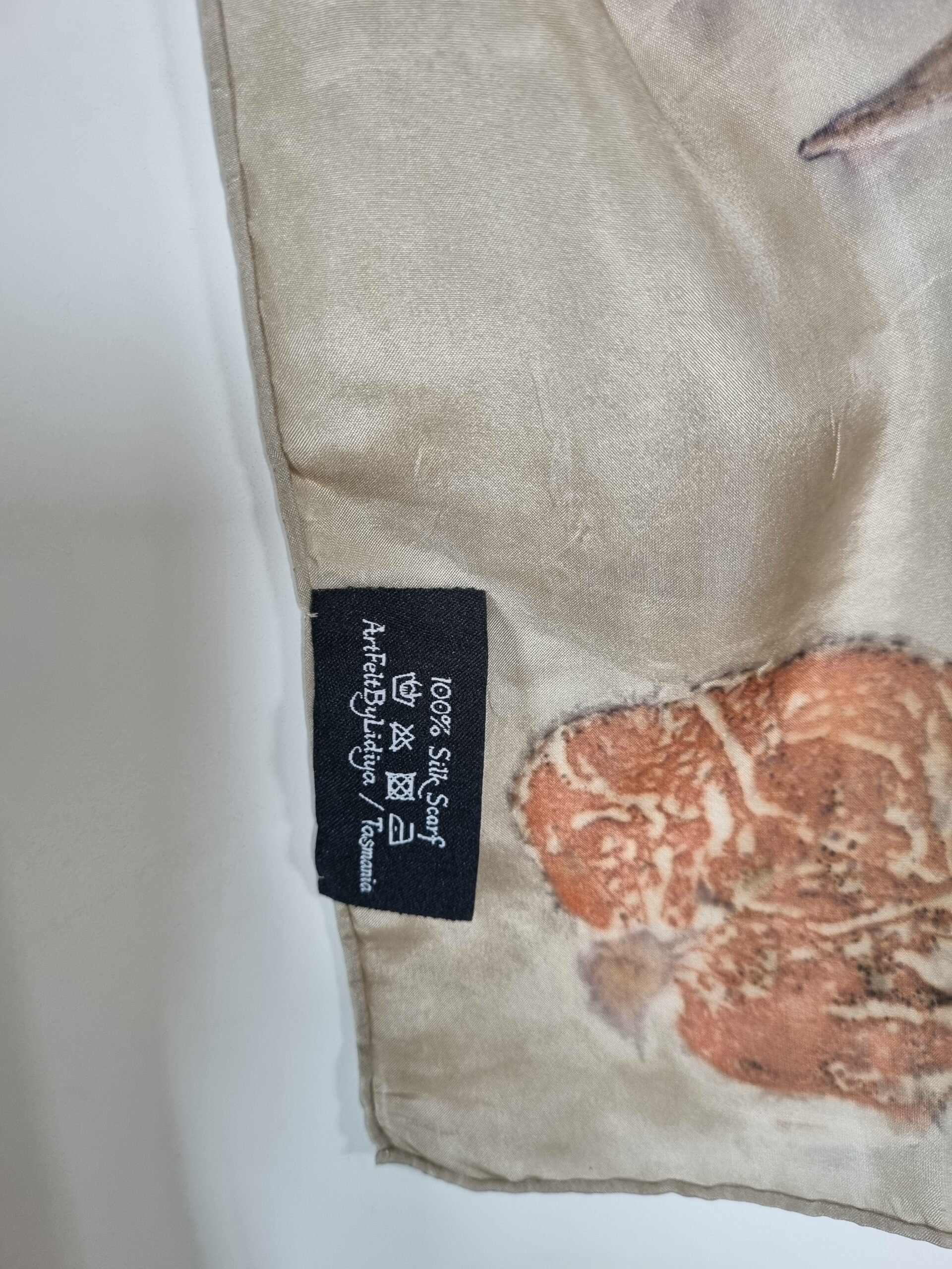 Silk Scarf - Leaf Whisper - Image 7