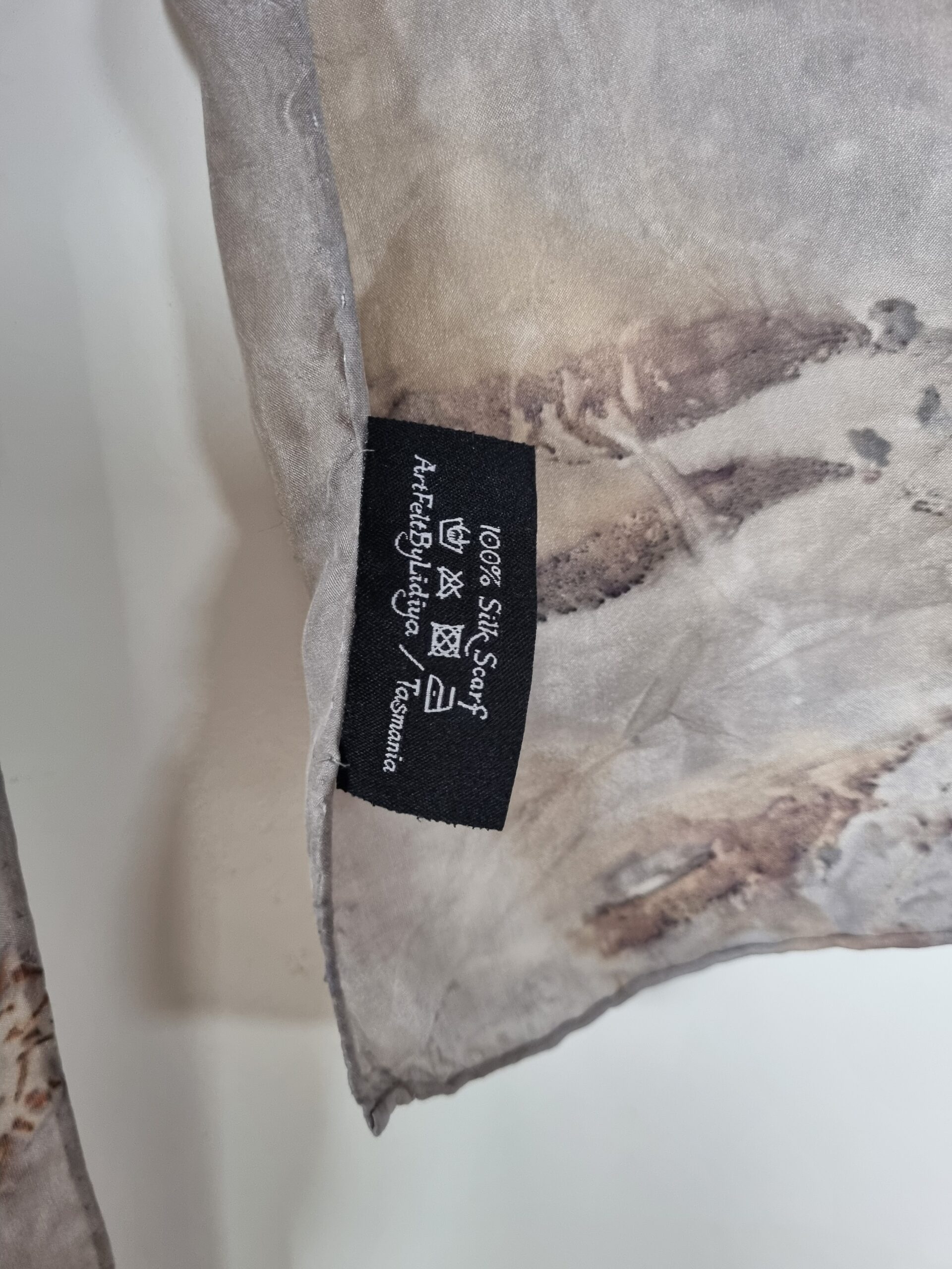 Silk Scarf - Pastel Violet - Image 7