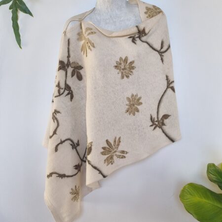 Poncho / Scarf - Beige Meadow