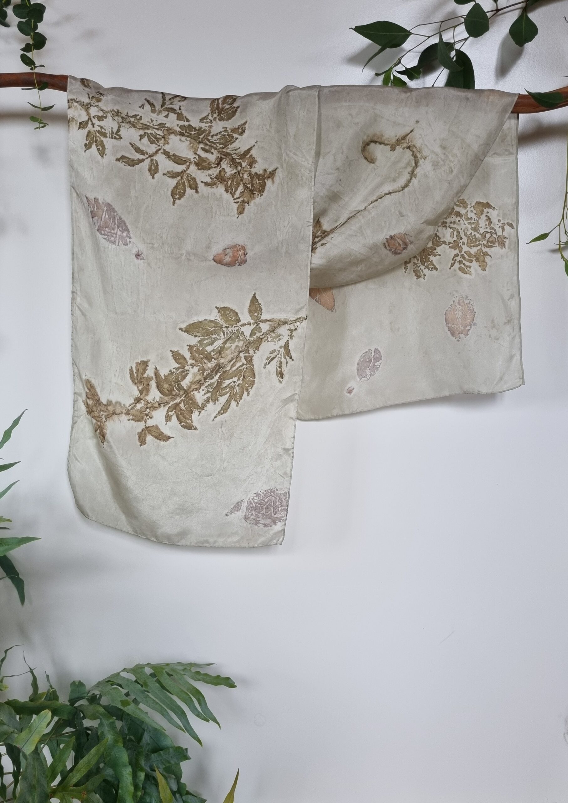 Silk Scarf - Earthy Elegance