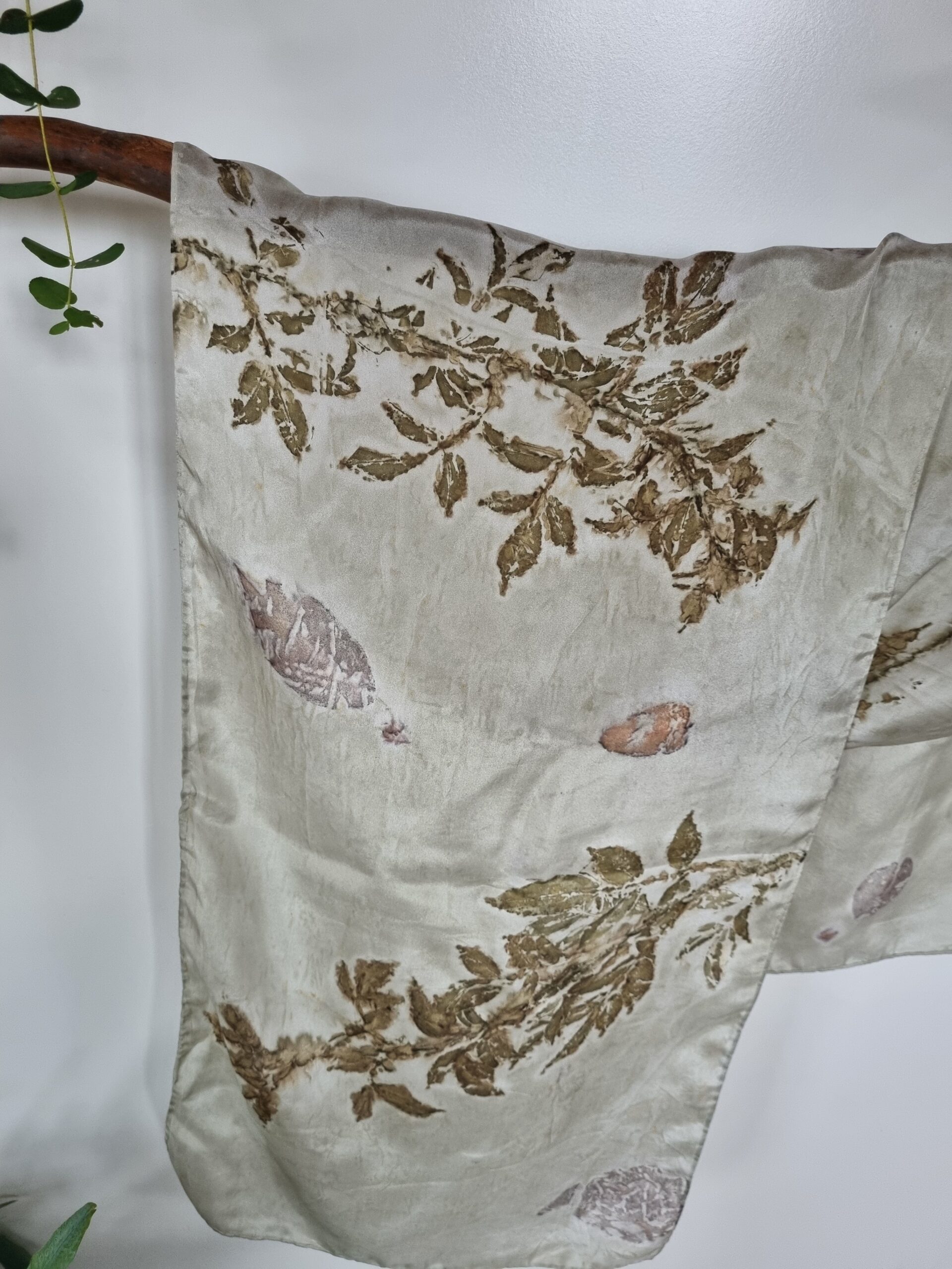 Silk Scarf - Earthy Elegance - Image 3