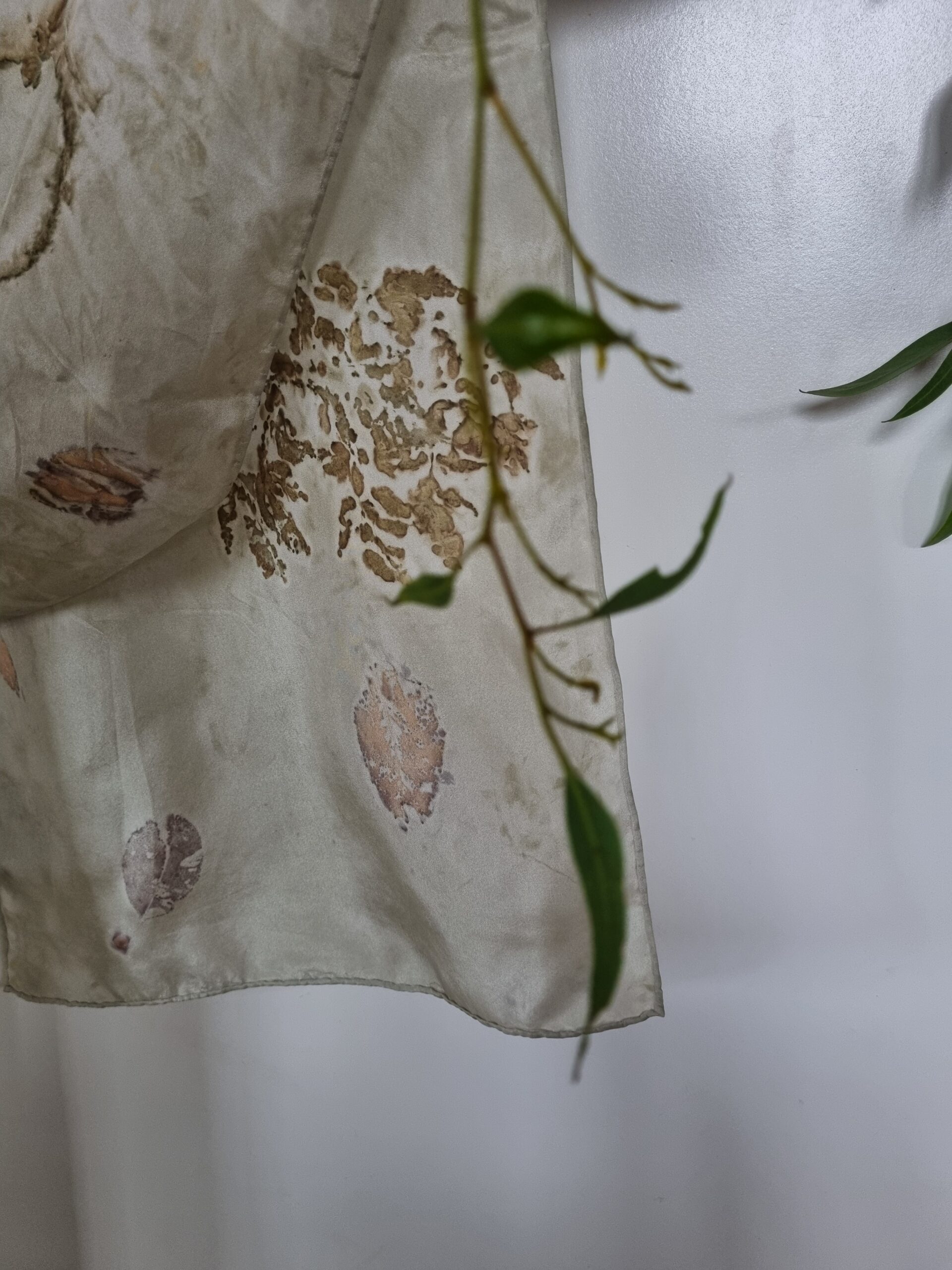Silk Scarf - Earthy Elegance - Image 6