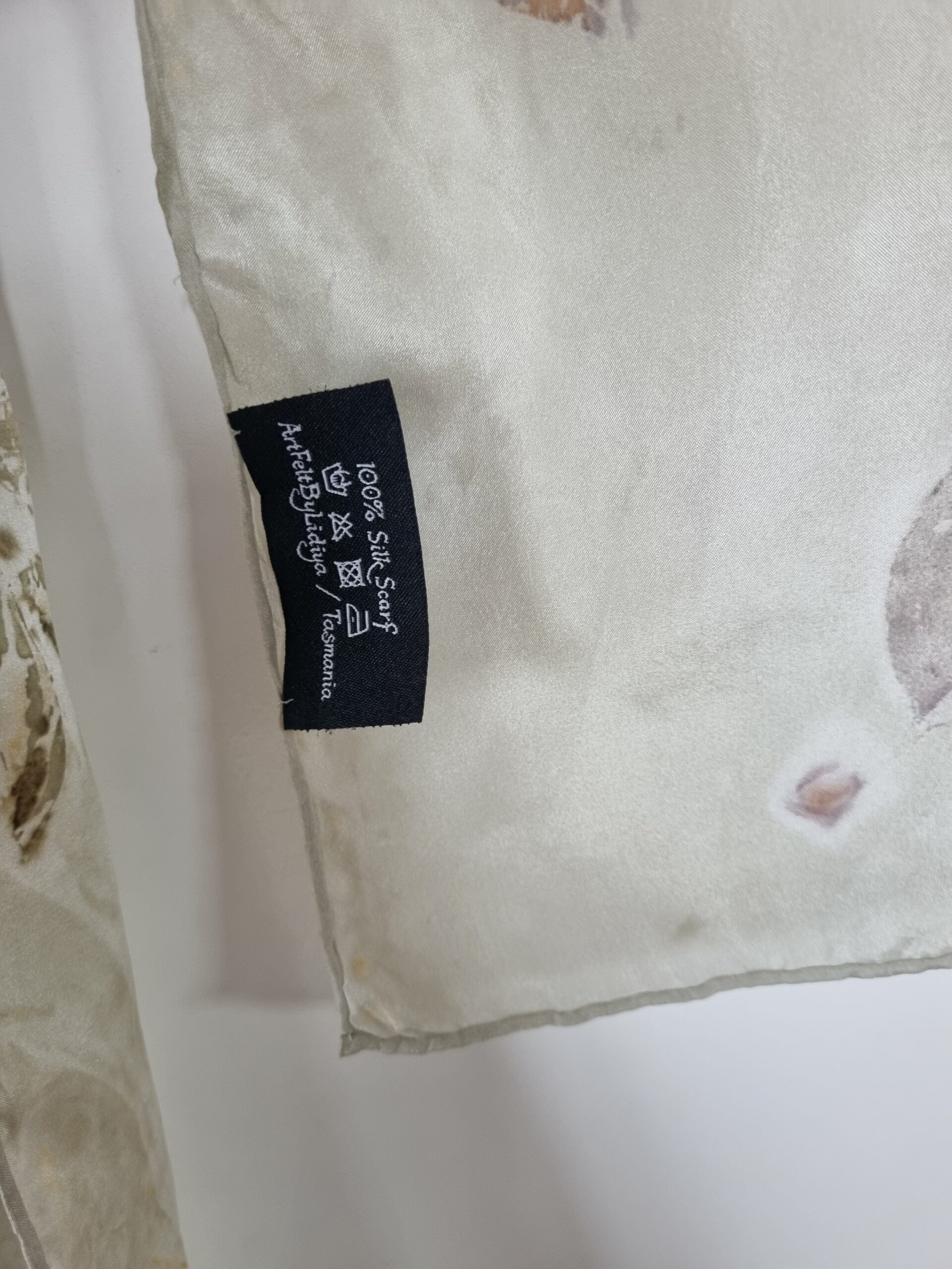 Silk Scarf - Earthy Elegance - Image 7