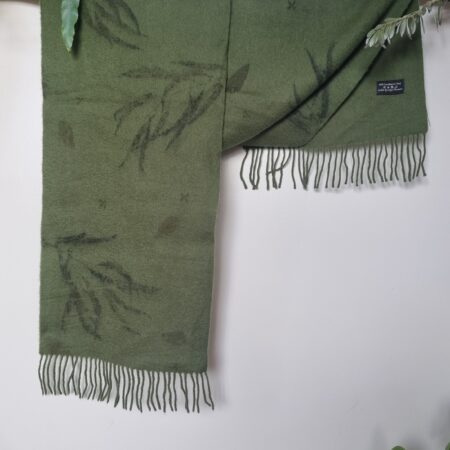 Lambswool Scarf - Green Moss