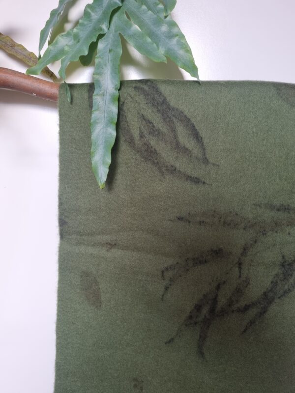 Lambswool Scarf - Green Moss - Image 4