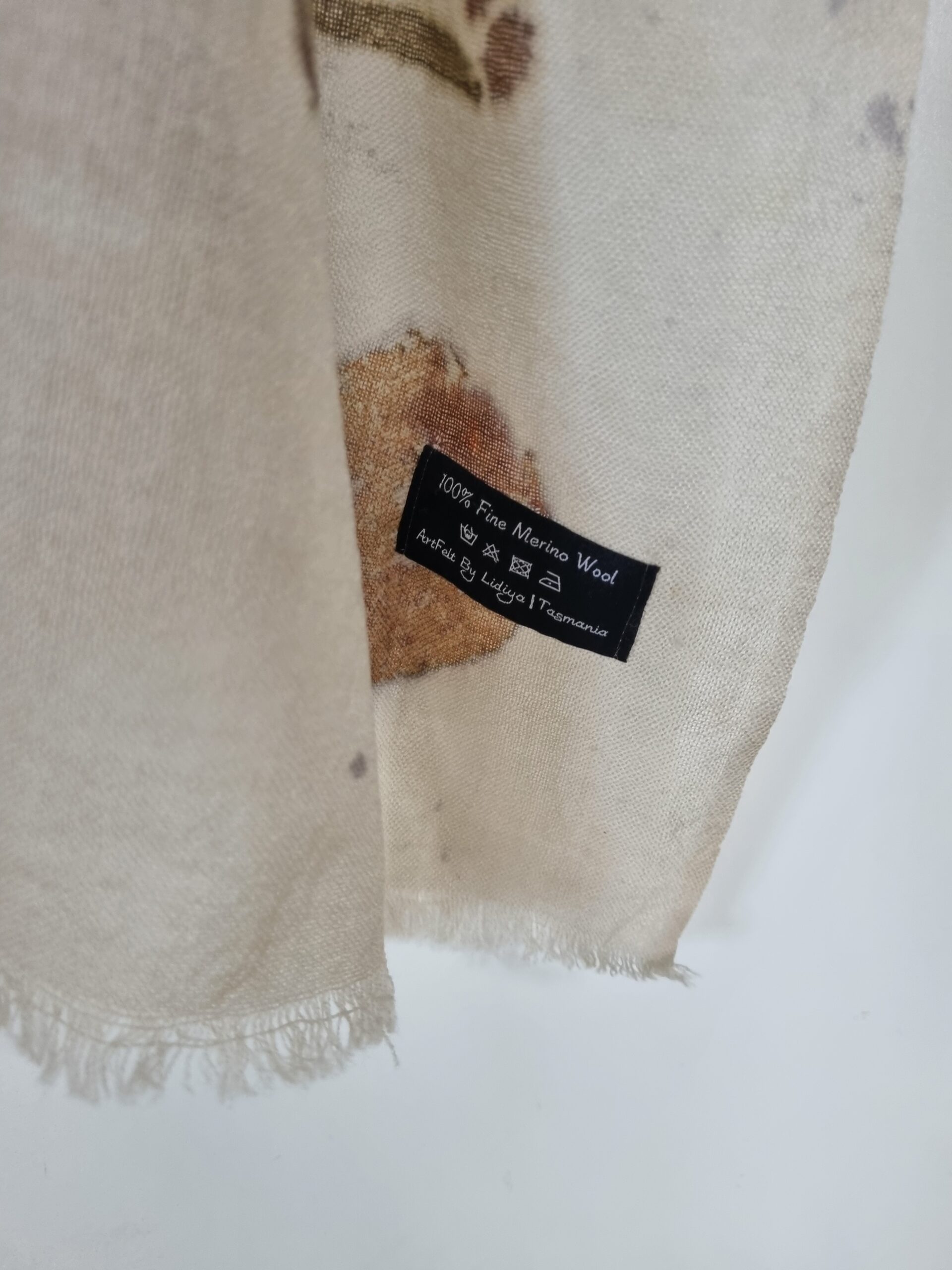 Australian Fine Merino Scarf - Stone Path - Image 7