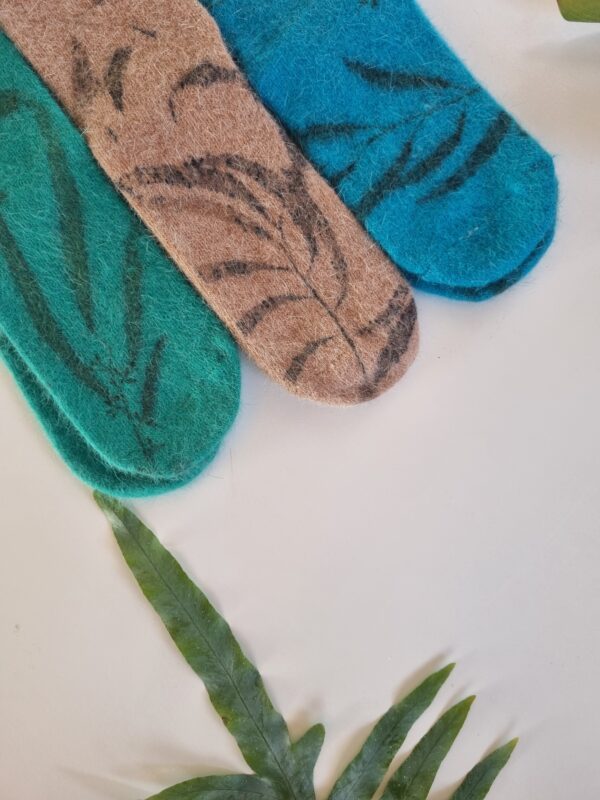 Rabbit Wool Socks - Mint Splash - Image 4