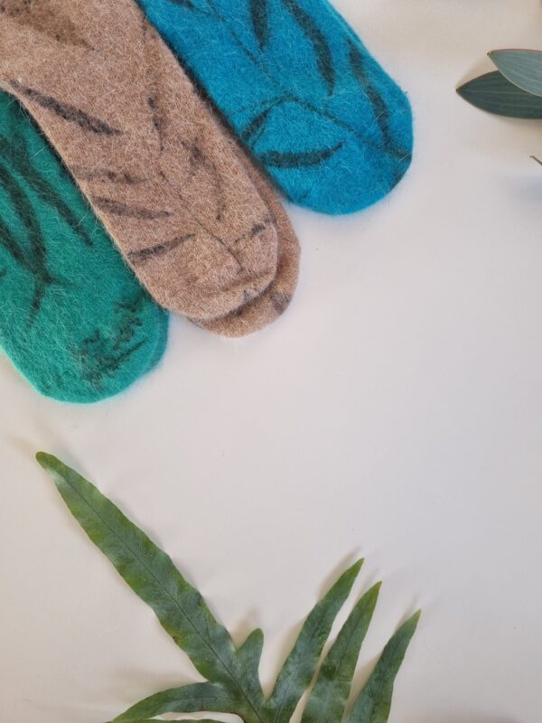 Rabbit Wool Socks - Mint Splash - Image 7