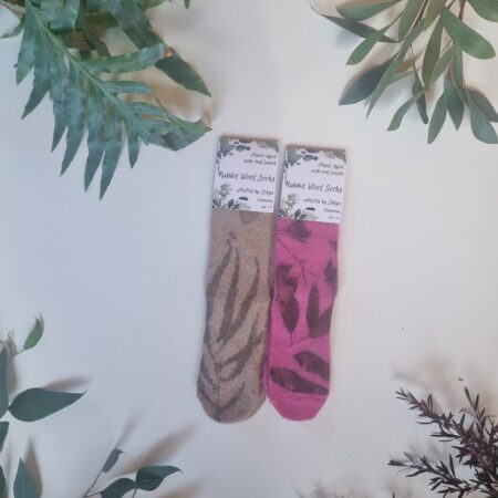 Rabbit Wool Socks - Berry Bliss