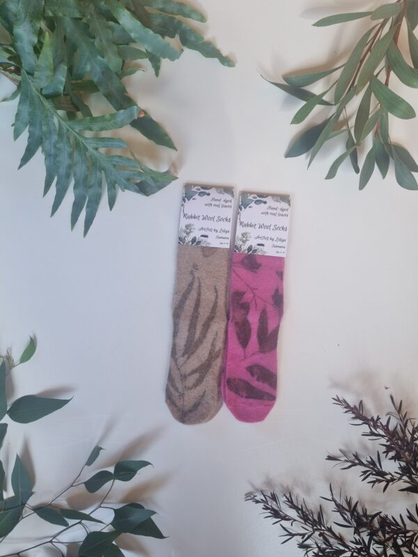 Rabbit Wool Socks - Berry Bliss