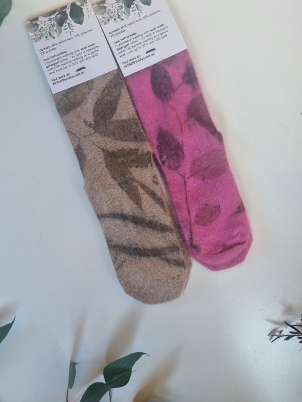 Rabbit Wool Socks - Berry Bliss - Image 7
