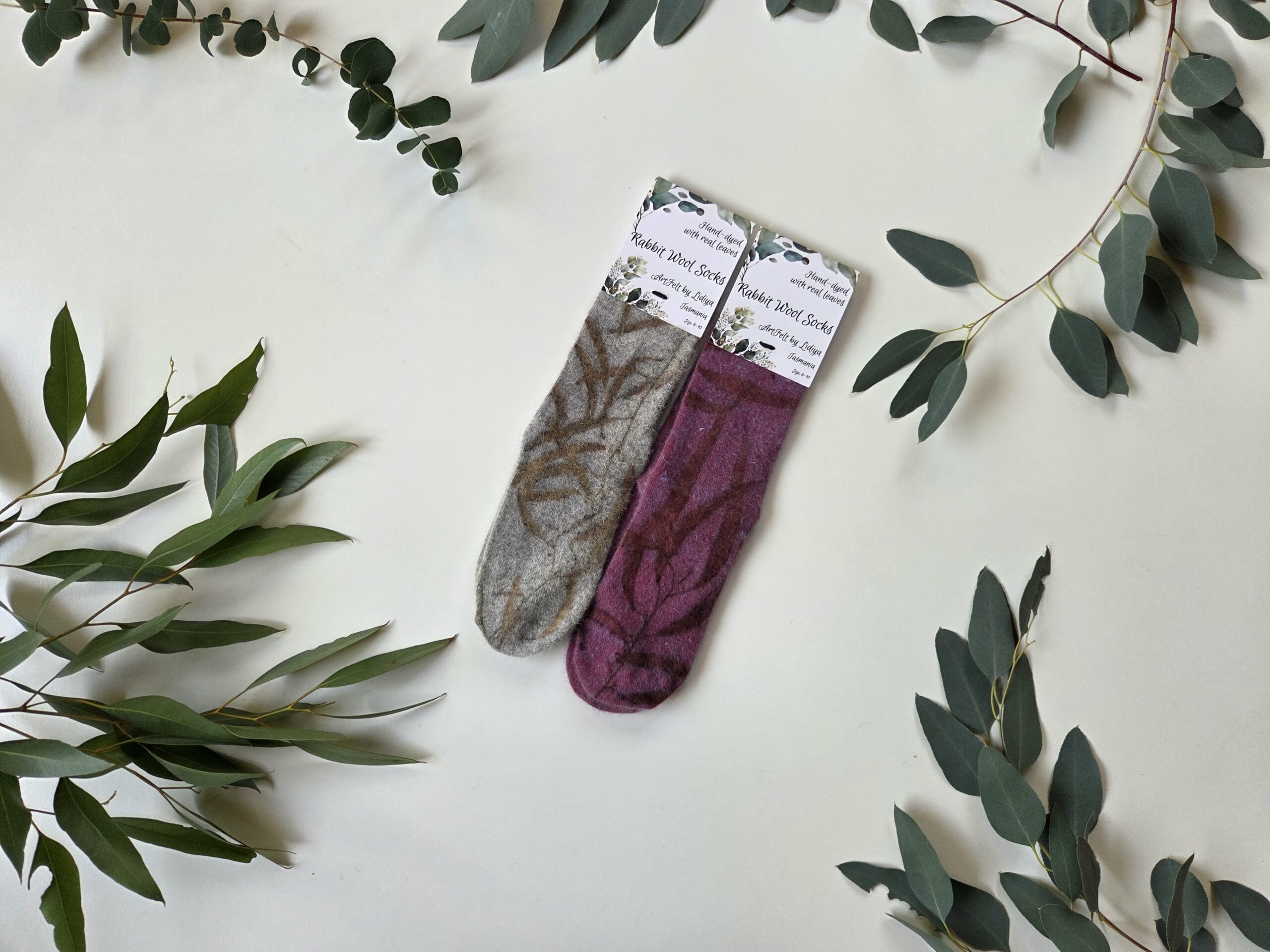 Rabbit Wool Socks - Berry Bliss