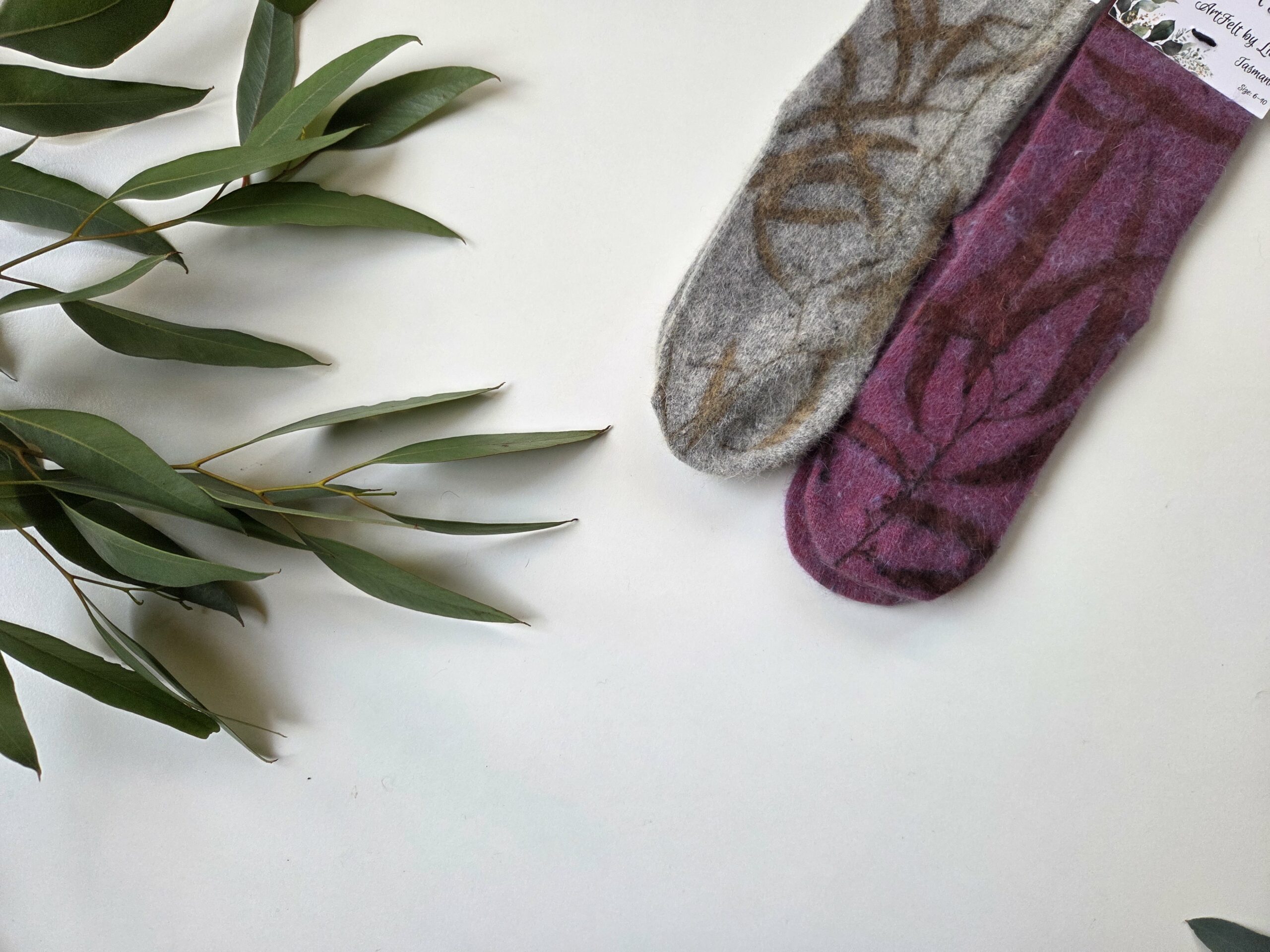Rabbit Wool Socks - Berry Bliss - Image 4
