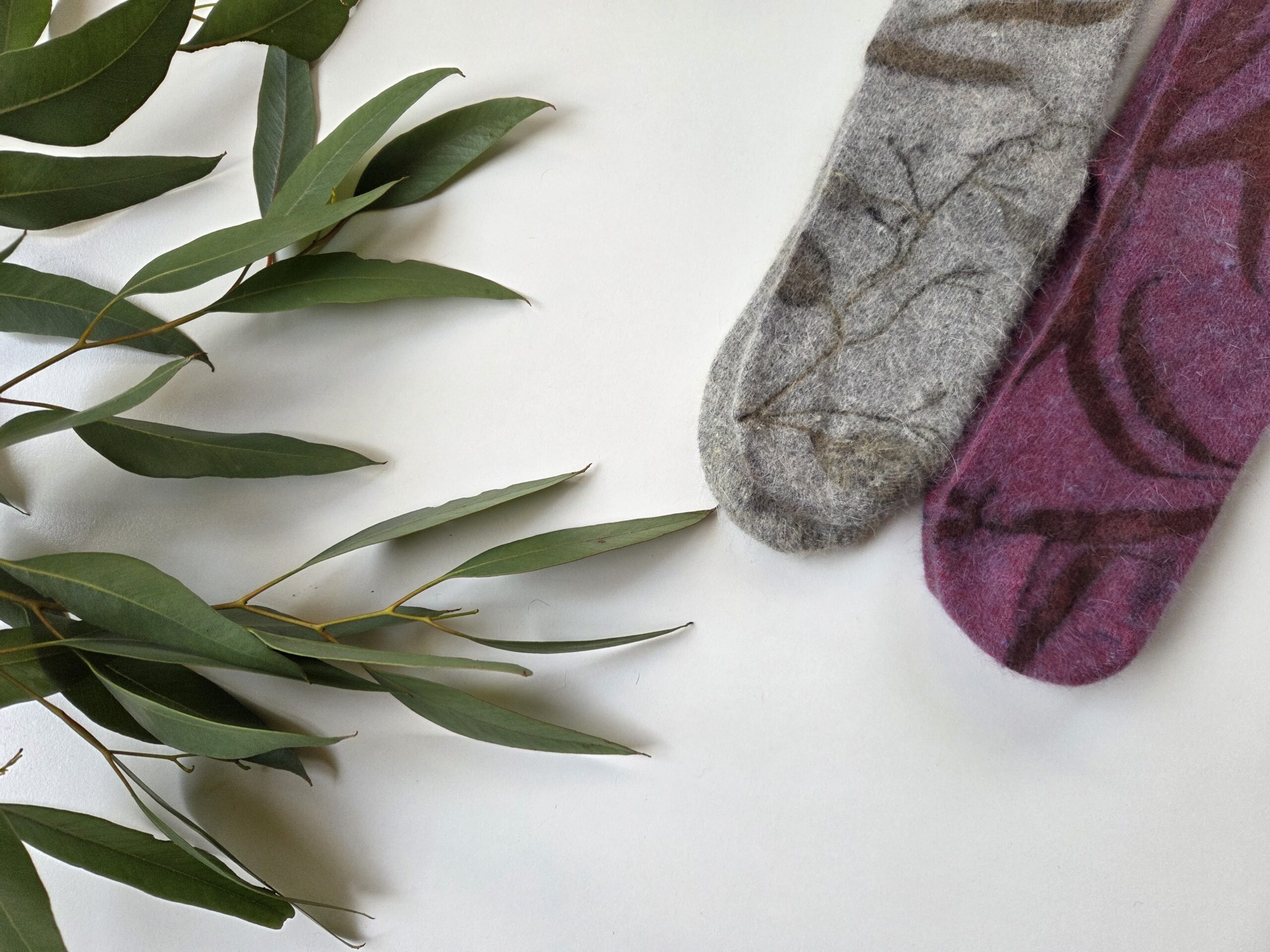 Rabbit Wool Socks - Berry Bliss - Image 8