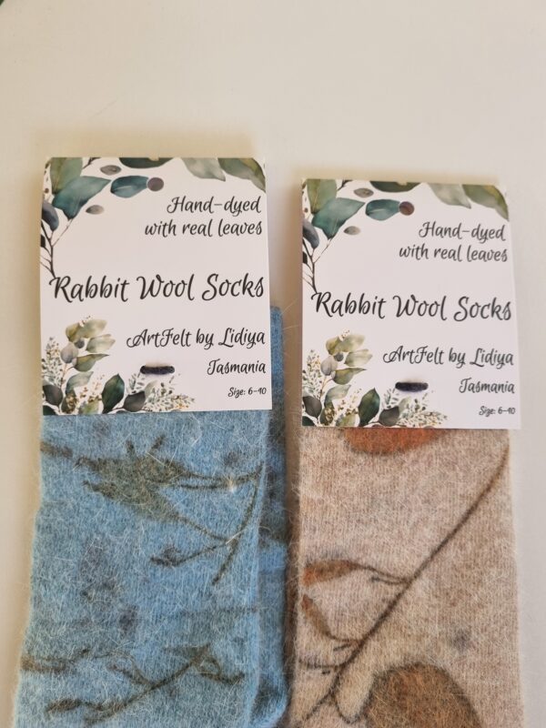 Rabbit Wool Socks - A Touch Of Blue - Image 4
