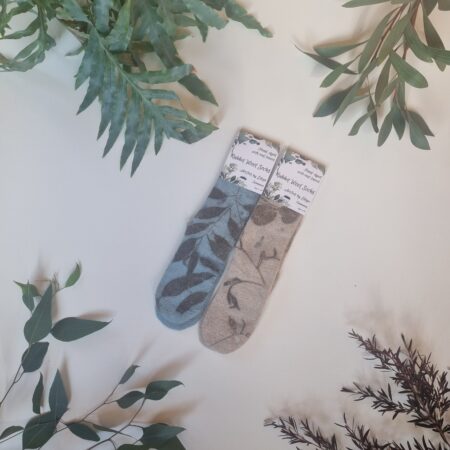 Rabbit Wool Socks - A Touch Of Blue