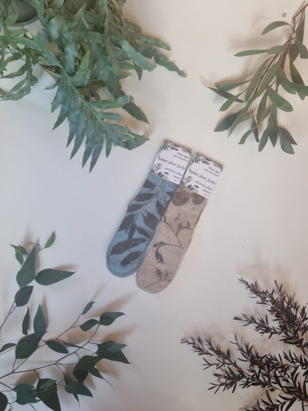 Rabbit Wool Socks - A Touch Of Blue