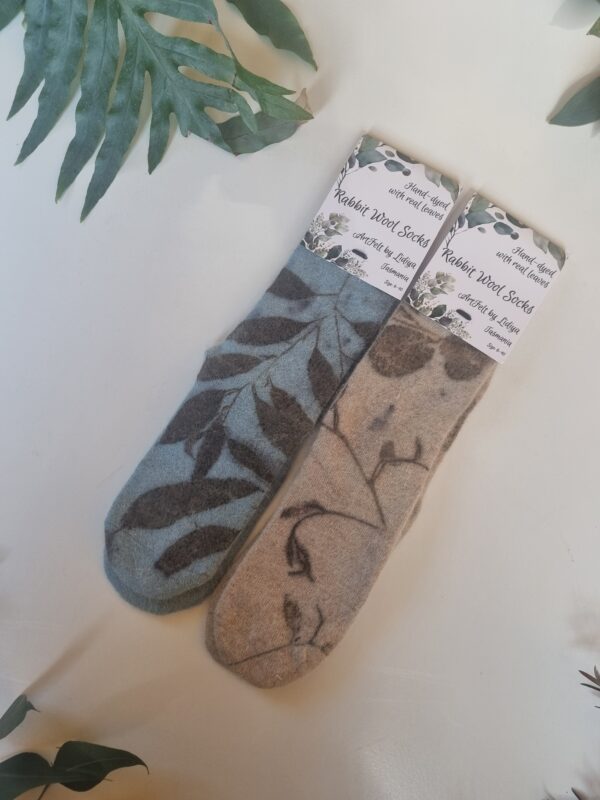 Rabbit Wool Socks - A Touch Of Blue - Image 3