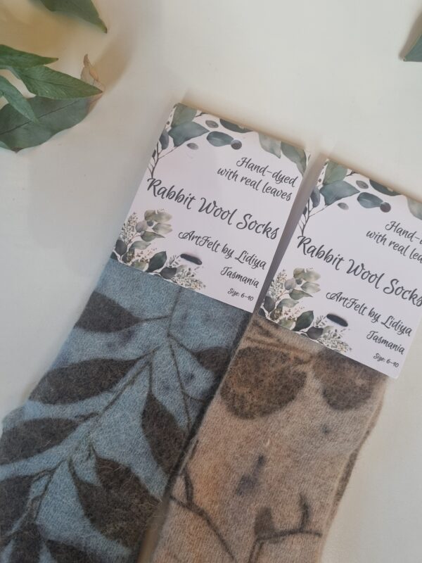 Rabbit Wool Socks - A Touch Of Blue - Image 4