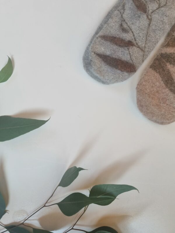 Rabbit Wool Socks - Beige Essence - Image 5