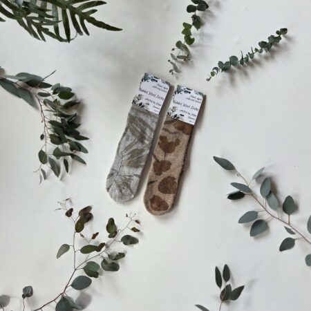 Rabbit Wool Socks - Beige Essence
