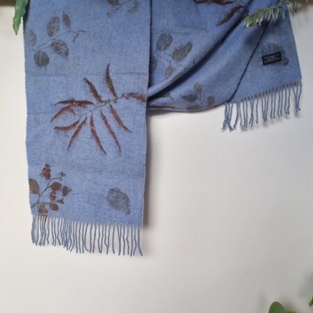Lambswool Scarf - Blue River