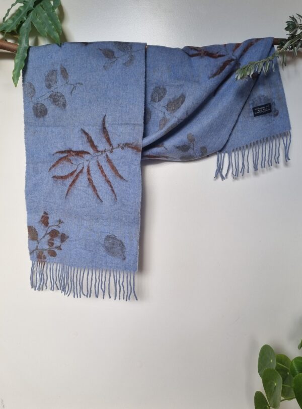Lambswool Scarf - Blue River