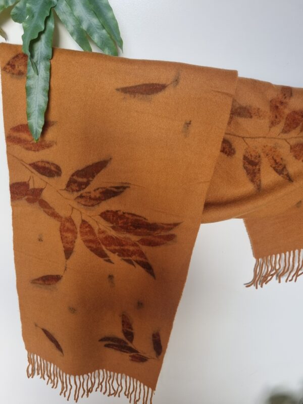 Lambswool Scarf - Sky Ablaze - Image 3