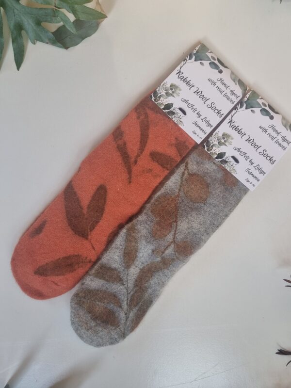 Rabbit Wool Socks - Sunrise Rays - Image 10