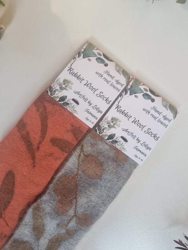 Rabbit Wool Socks - Sunrise Rays - Image 7
