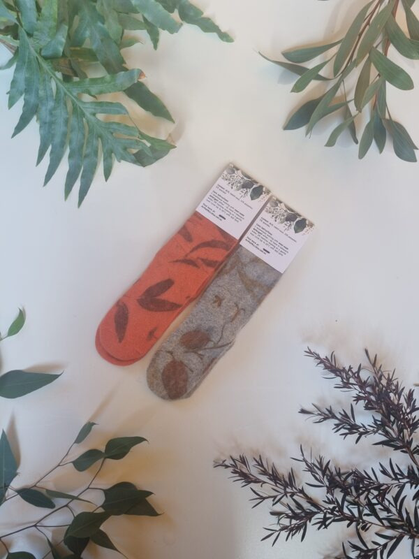 Rabbit Wool Socks - Sunrise Rays - Image 5