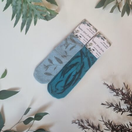 Rabbit Wool Socks - Blue Depth