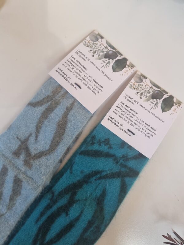 Rabbit Wool Socks - Blue Depth - Image 8