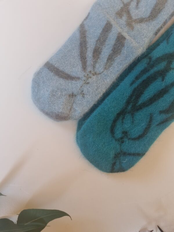 Rabbit Wool Socks - Blue Depth - Image 9