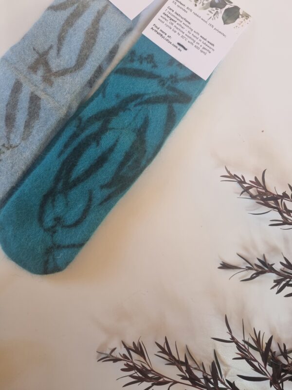 Rabbit Wool Socks - Blue Depth - Image 10