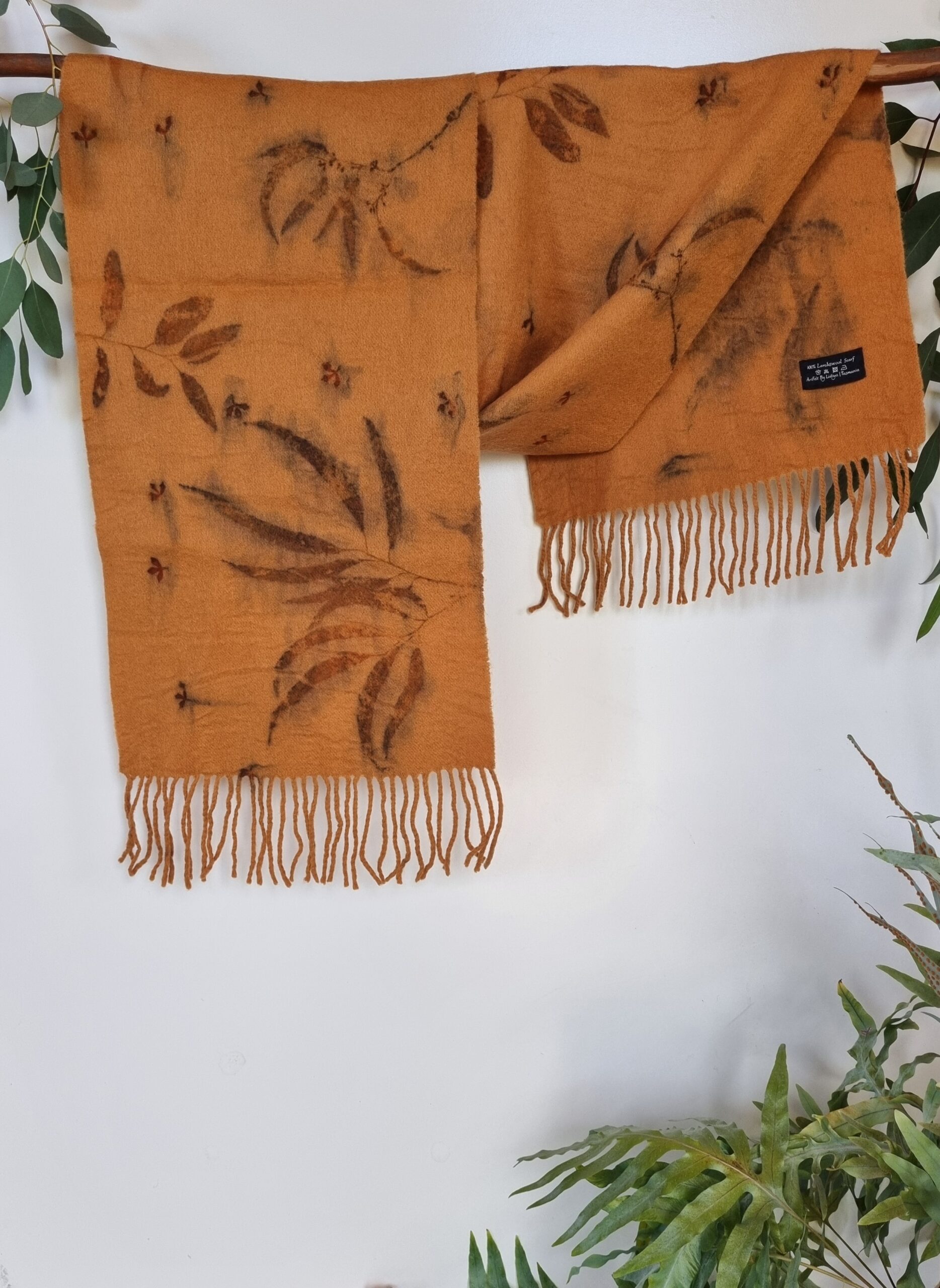 Lambswool Scarf - Sky Ablaze