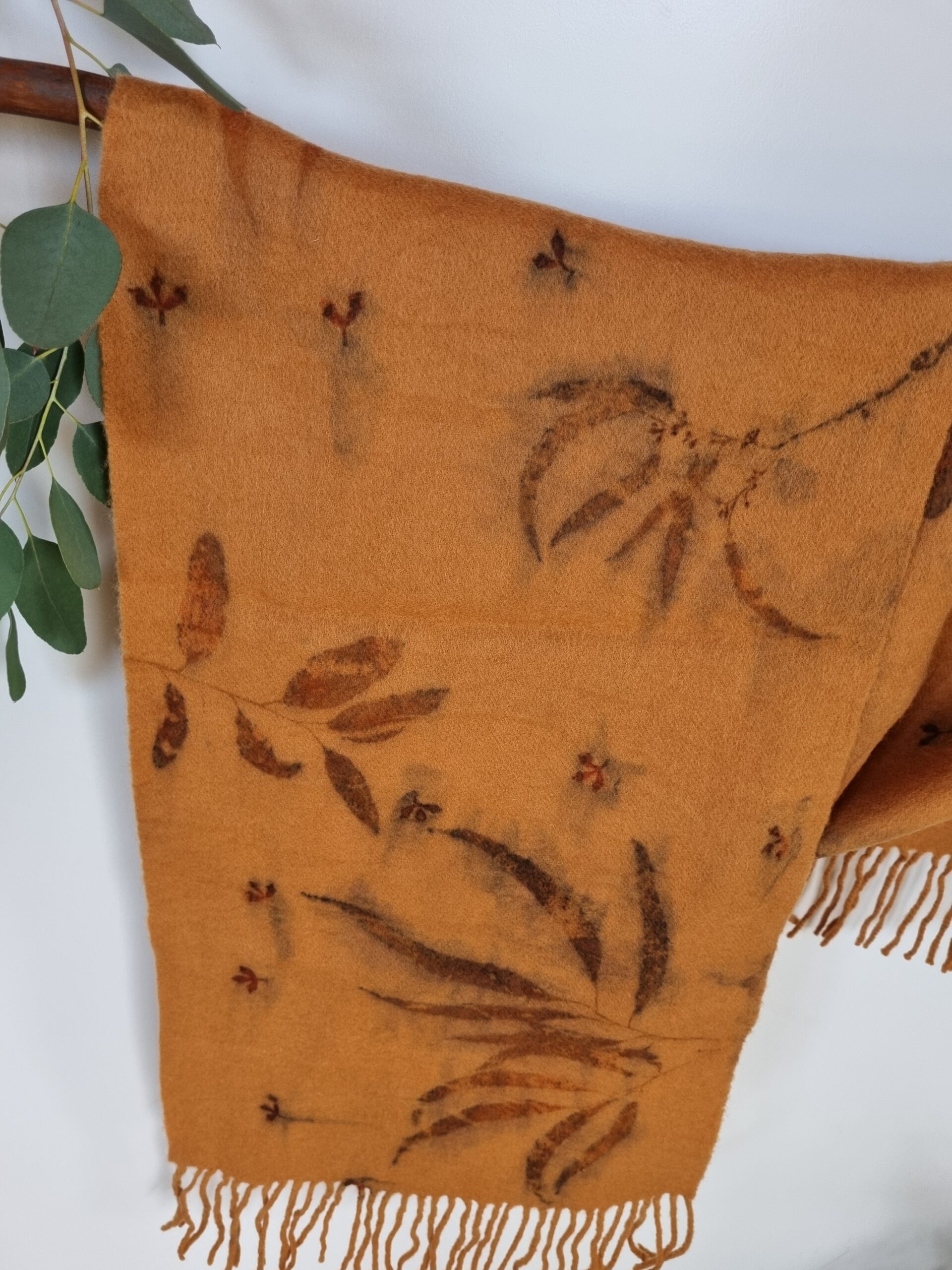 Lambswool Scarf - Sky Ablaze - Image 3