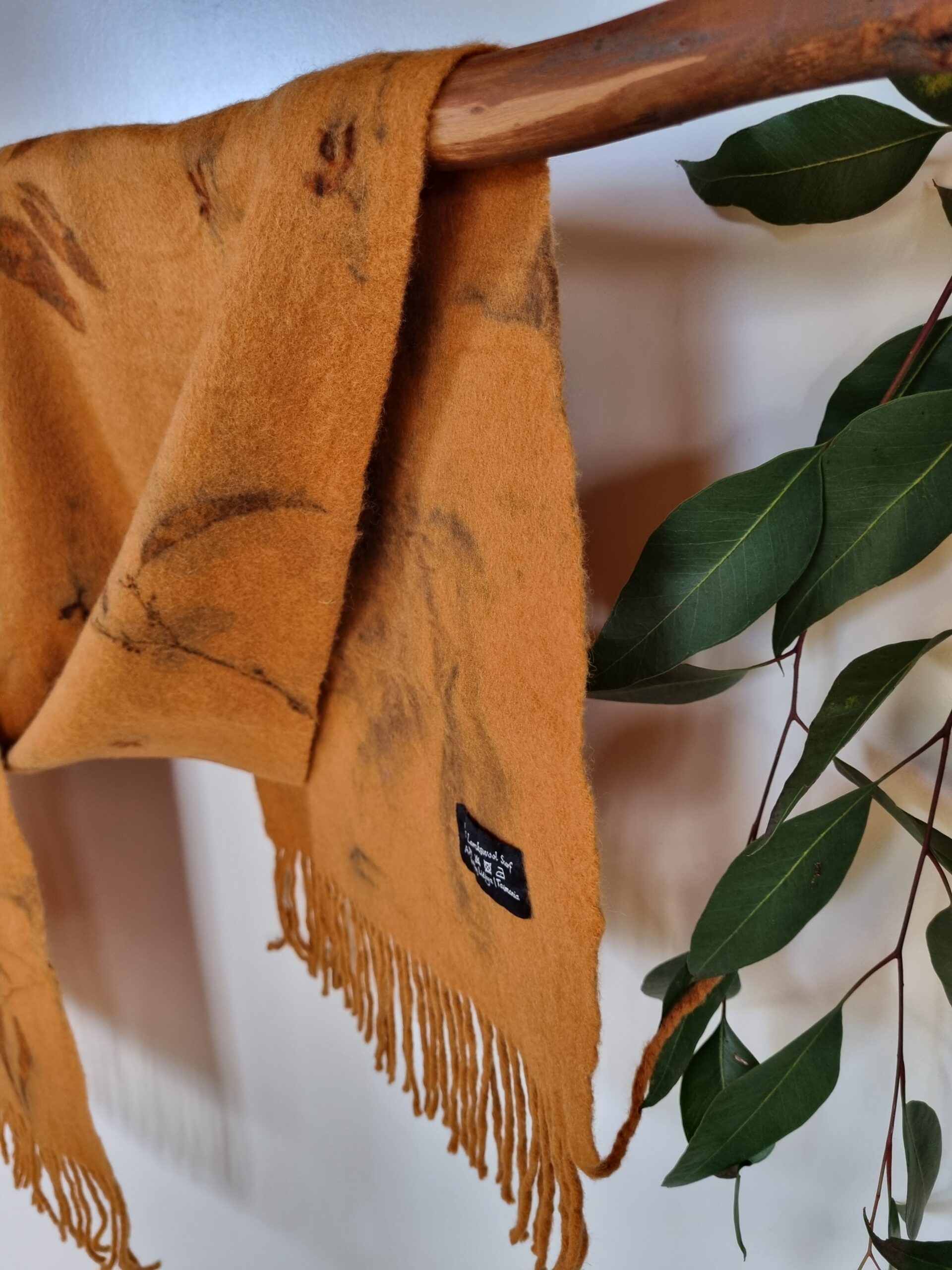 Lambswool Scarf - Sky Ablaze - Image 4