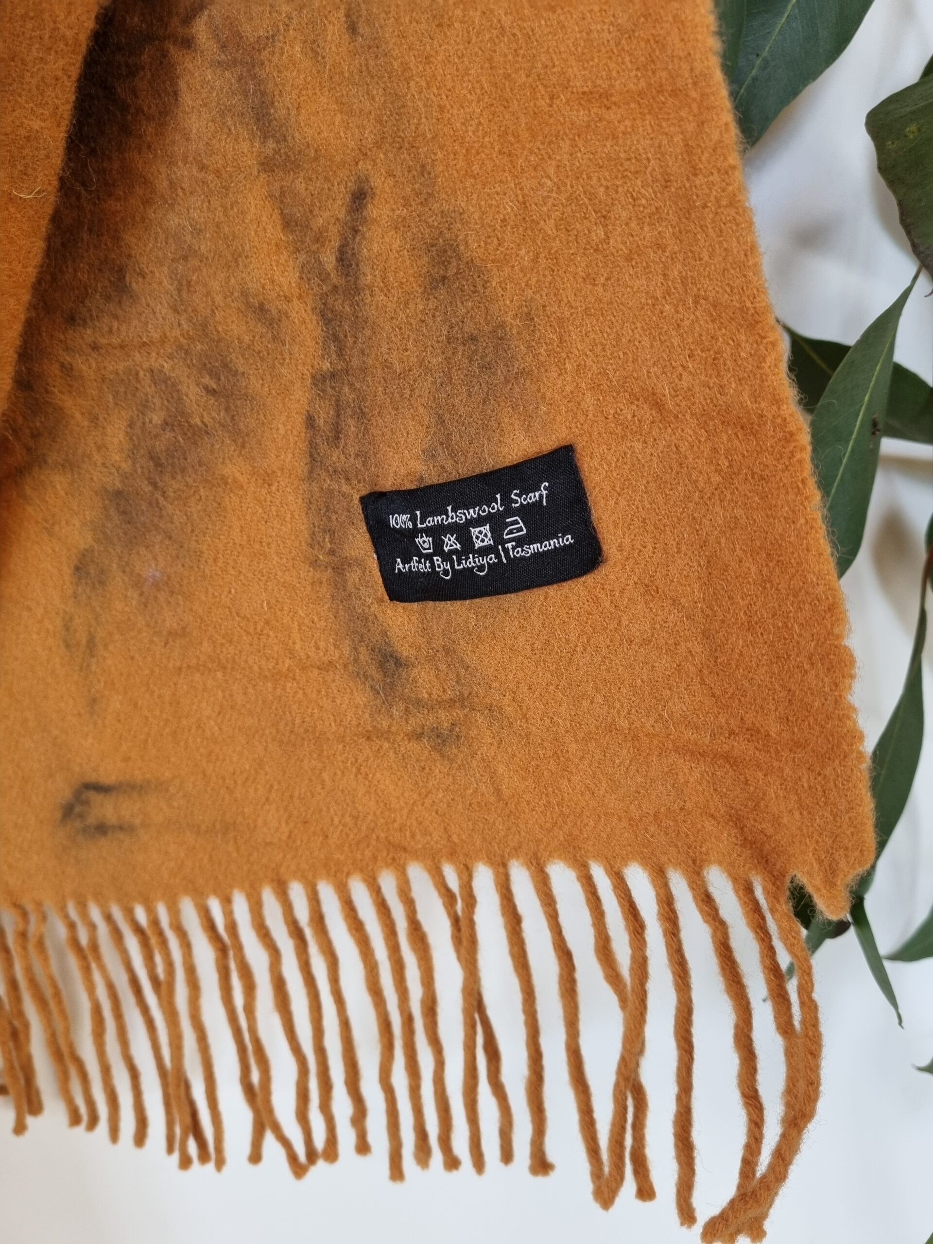 Lambswool Scarf - Sky Ablaze - Image 7