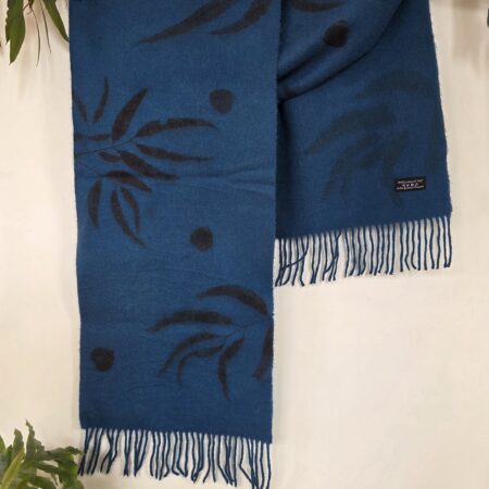 Lambswool Scarf - Blue River
