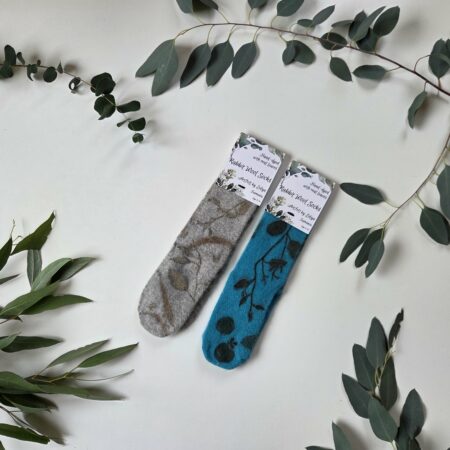 Rabbit Wool Socks - Blue Depth