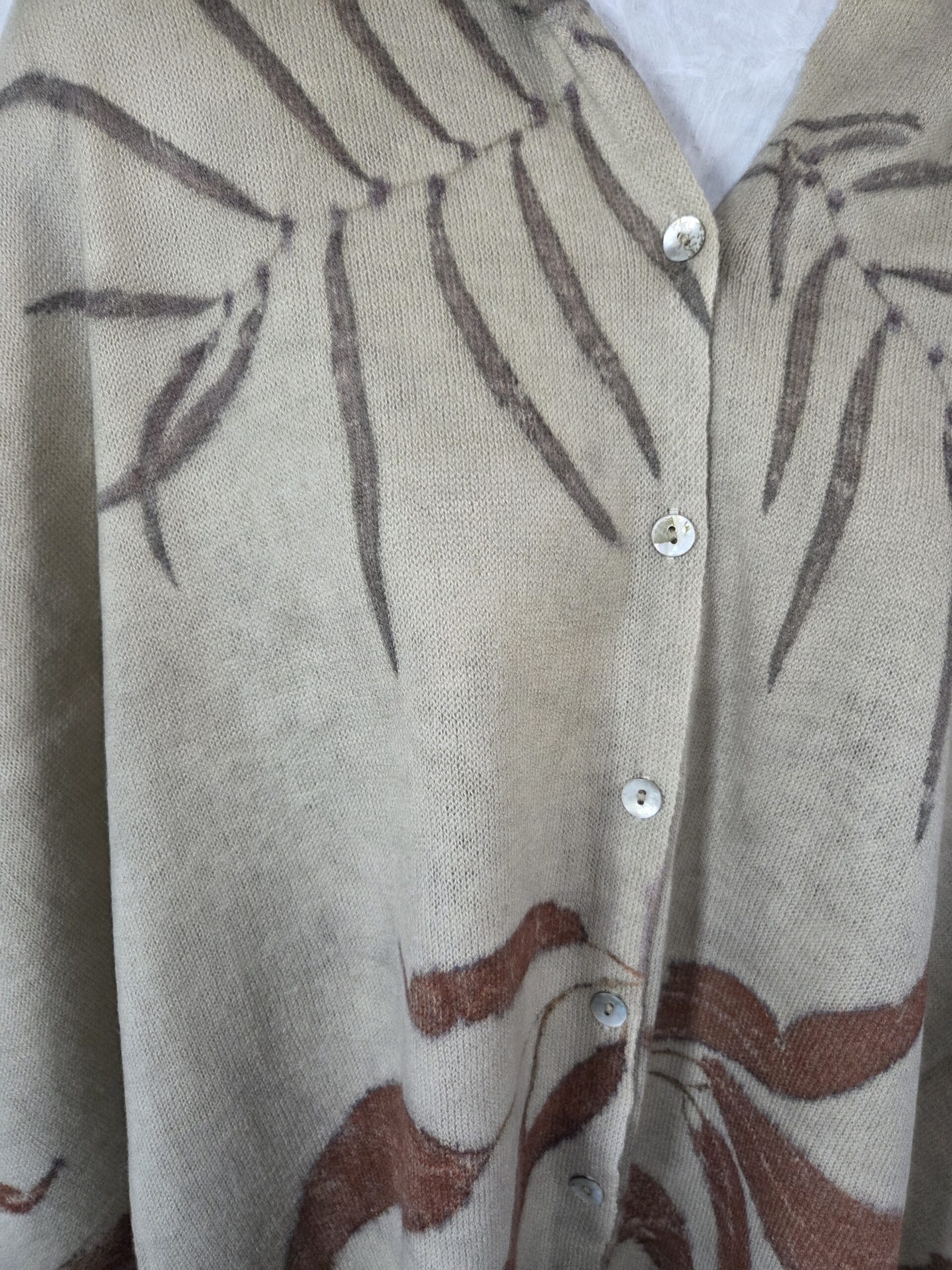 Poncho / Scarf - Leafy Bliss - Image 7