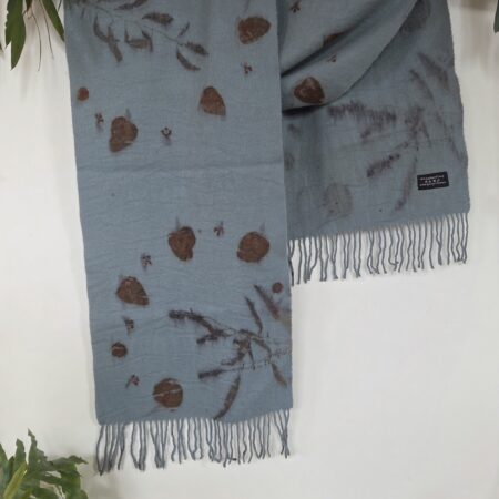 Lambswool Scarf - Blue Stone