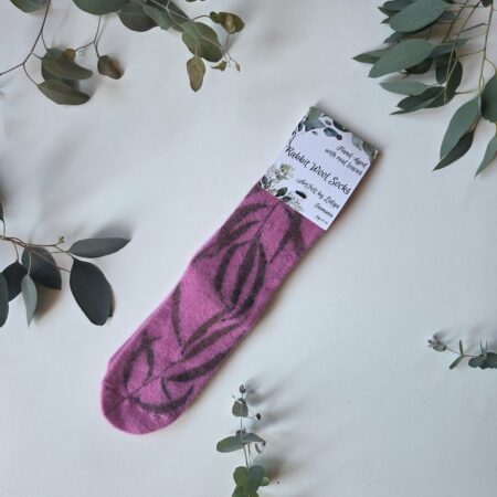 Rabbit Wool Socks - Berry Pick